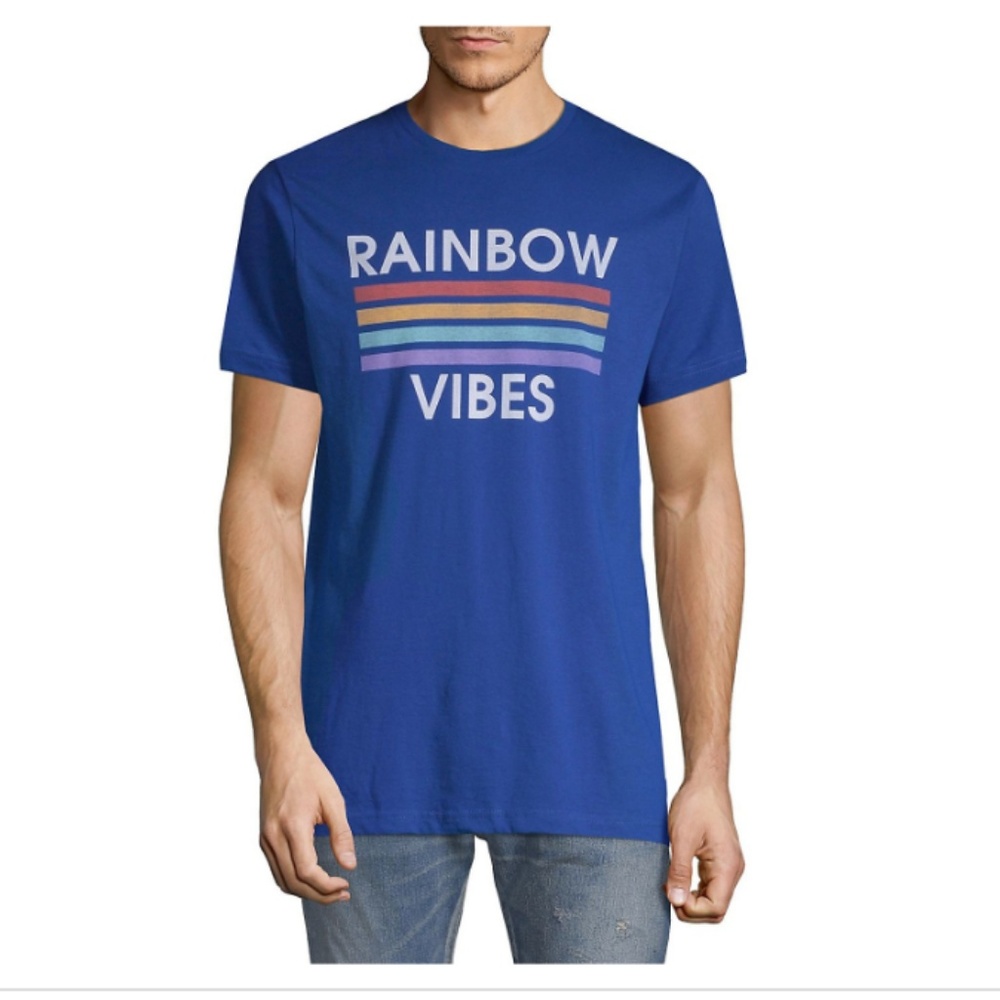 Body Rags Clothing Co Men's Rainbow Vibes Striped